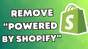 How to Remove Powered by Shopify on Website | 2O25