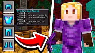 FIZ a NOVA ARMADURA DOS DEUSES de NETHERITE!! - Forever Mapa 3 #108