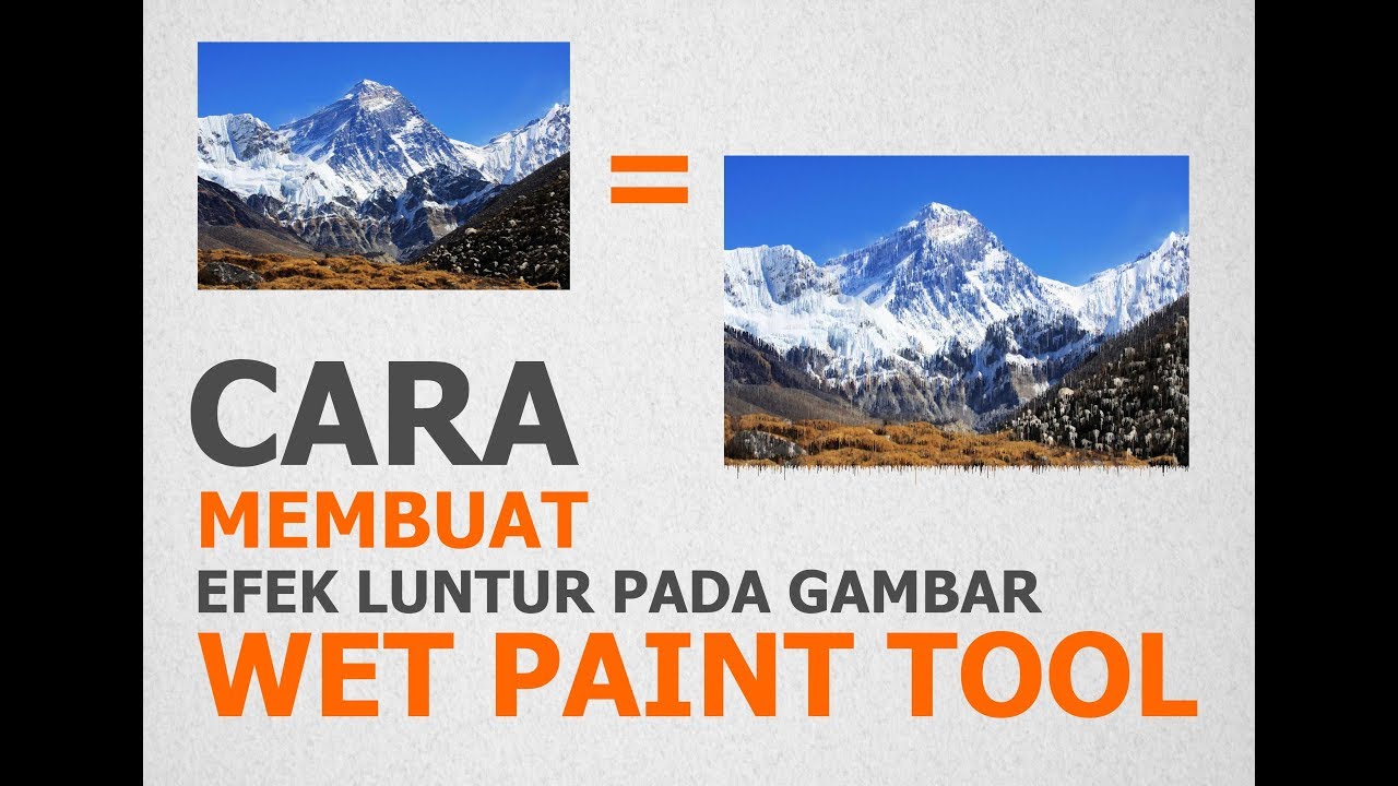 Corel Draw Tutorial - Cara membuat efek luntur pada gambar "wet paint tool"