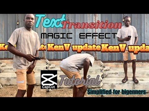 Text transition magic effect capcut magic tutorial - YouTube