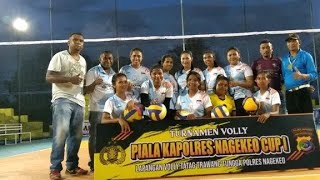Voli Putri Kapolres Cup: Rajawali VS Recis