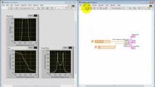 NI LabVIEW: "Plot Frequency Response" subVI