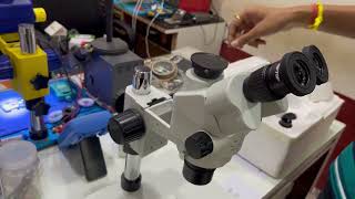 SOPTOP Microscope SZMN vs Mechanic MC75T microscope