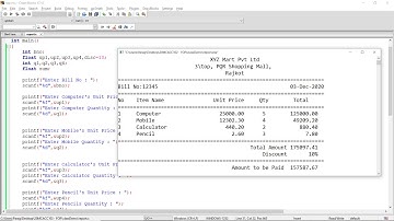 FOP - Lecture - 2  - printf() and scanf() to print Report - Practical Demonstration in C