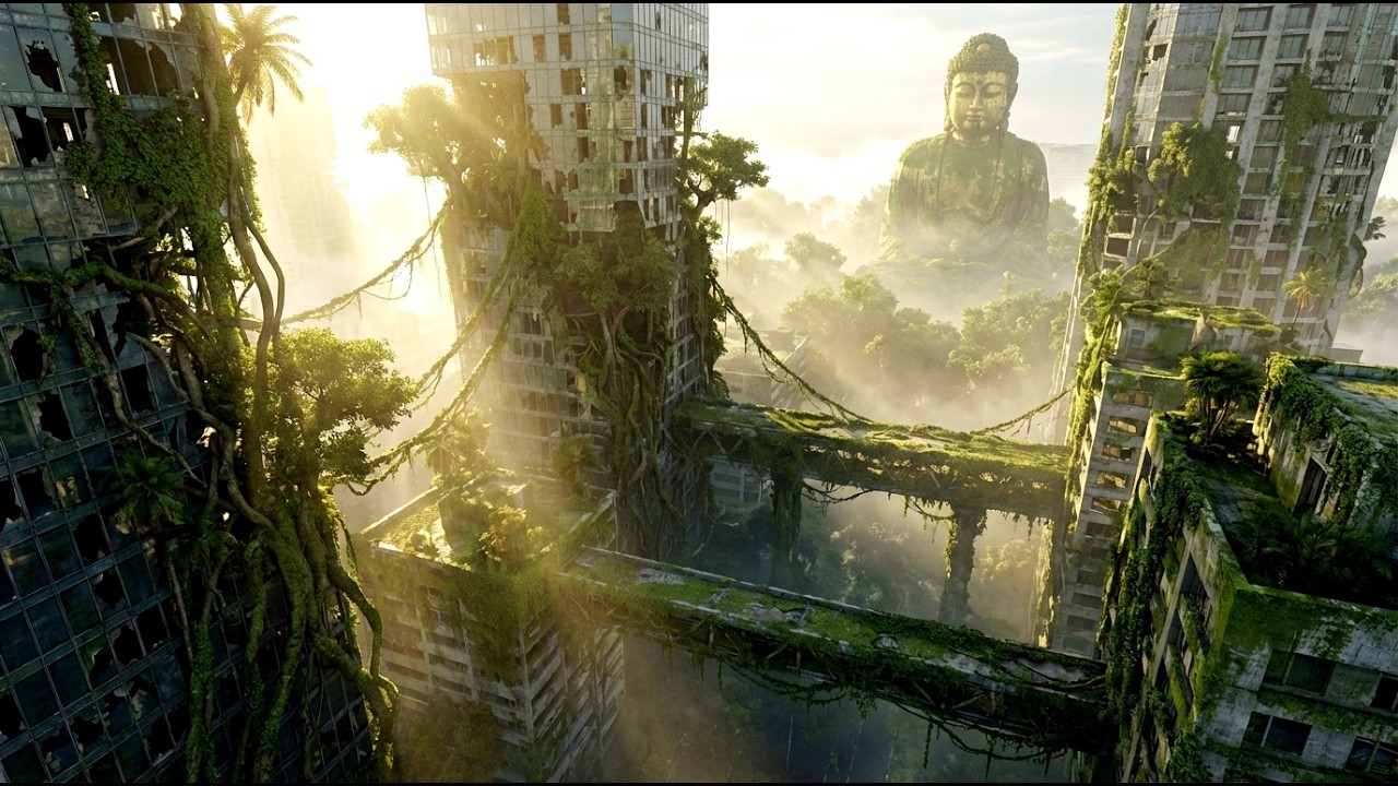 Abandoned Megapolis | Dark Post-Apocalyptic Ambient Music & Overgrown City Atmosphere