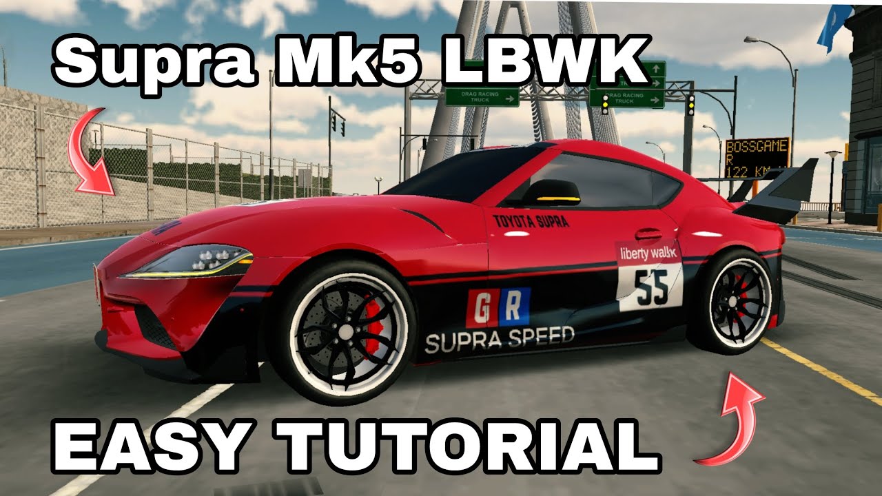 How to make Supra Mk5 LBWK DESIGN Tutorial Car Parking Multiplayer new ...