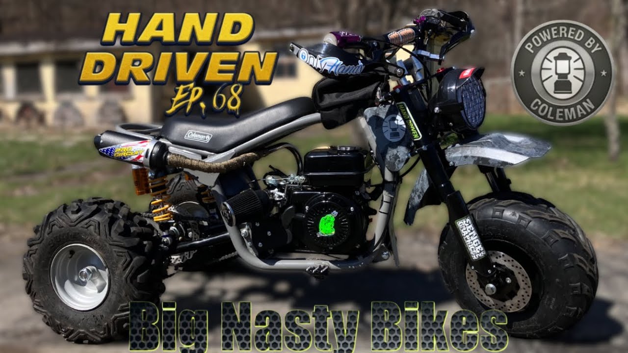 coleman all terrian mini bike Coleman B200RSV Trike Gets Dirtbike Suspension and More Power! ~ Big Nasty  Bikes