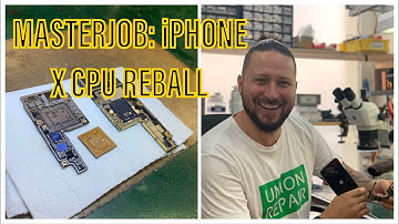 MASTERJOB - iPHONE X CPU REBALL - HOW TO REBALL iPHONE X A11 CPU - BOARD SWAP