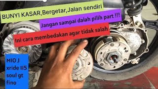 PENYEBAB RODA BELAKANG BERPUTAR SENDIRI WALAU TIDAK DI GAS | servis cvt mio j soul gt xride 115
