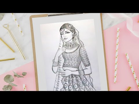 Bride Groom Indian Clipart Vector, Bride And Groom Brown Dress Wedding  Muslim Doodle Hand Drawing, Dress Drawing, Wing Drawing, Wedding Drawing  PNG Image For Free Download