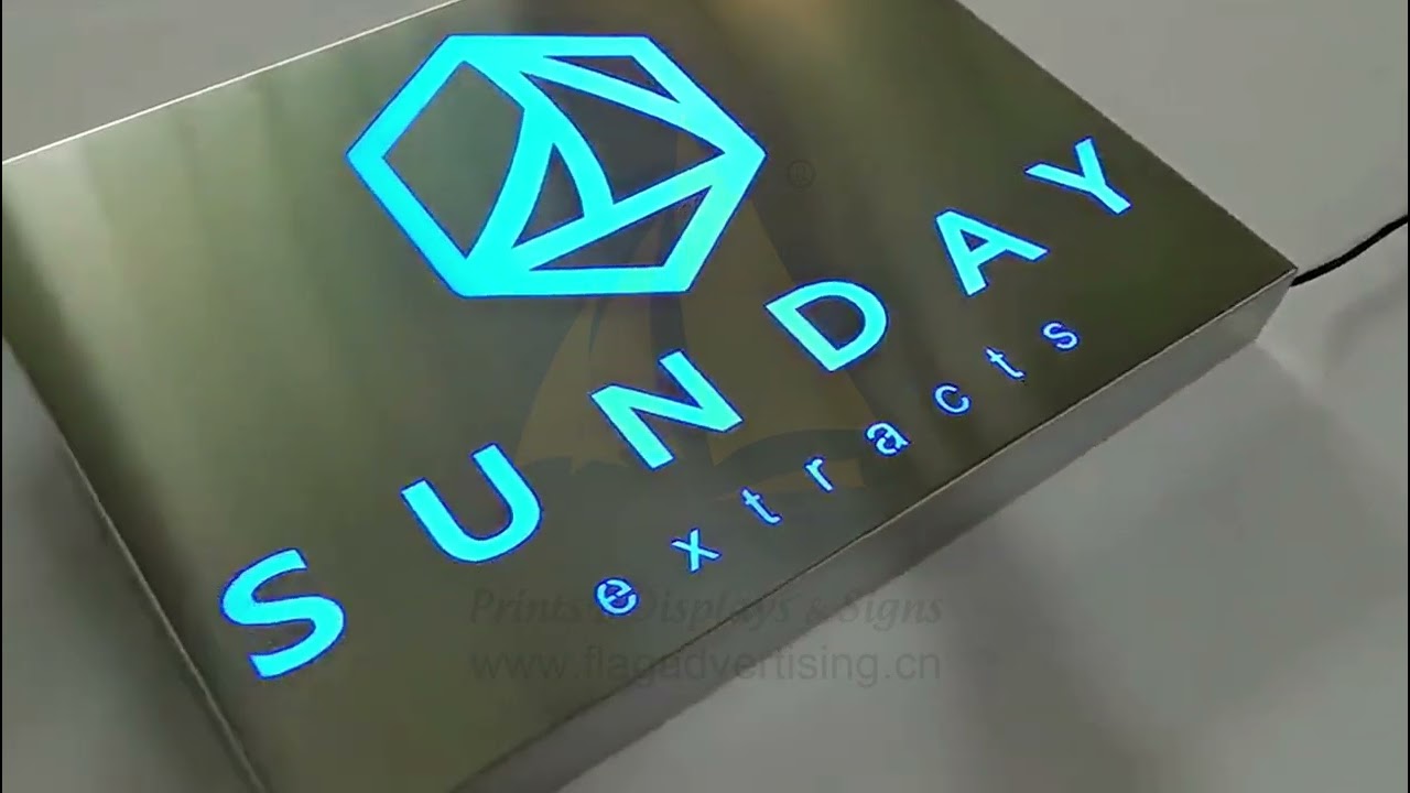 Backlit Laser Cut Metal Signs – Outdoor Waterproof Business Logo