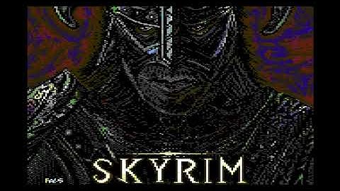 C64 One-File Demo:Skyrim Demo by Hokuto Force! 2 June 2020!
