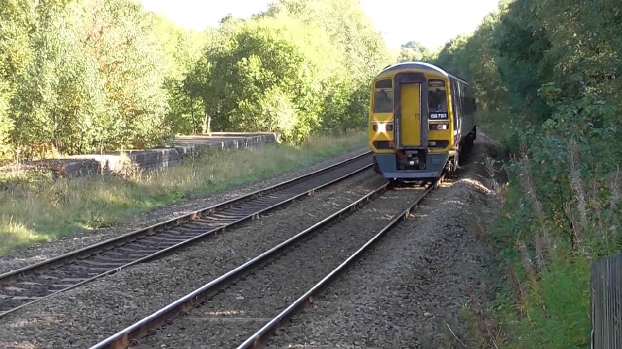 Sprinters at Mytholmroyd  Station on 2nd October 2015
