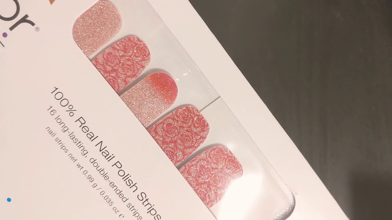 Color Street Nail Strip Application YouTube