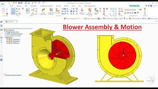 Famous Blower Assembly & Motion in SolidEdge || SolidEdge Assembly Tutorial || SolidEdge Tutorial Profile