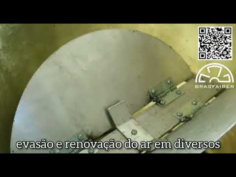 Exaustor de Telhado com Damper sob Pressão