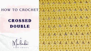 How To Crochet The Crossed Double Crochet Stitch. Easy Fun Stitch Tutorial