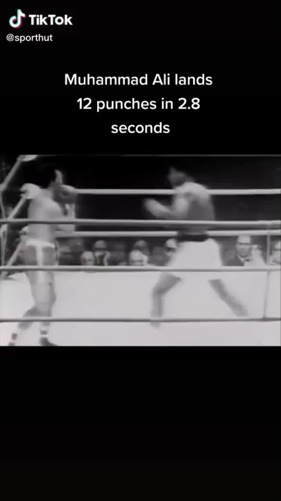 Muhammad Ali land 12 punches in under 3 seconds!