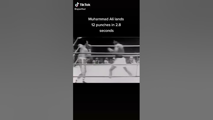 Muhammad Ali land 12 punches in under 3 seconds!