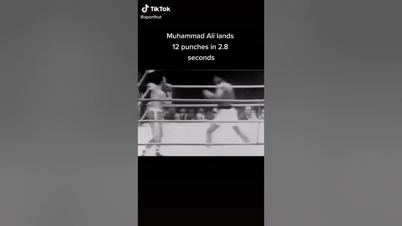 Muhammad Ali land 12 punches in under 3 seconds!
