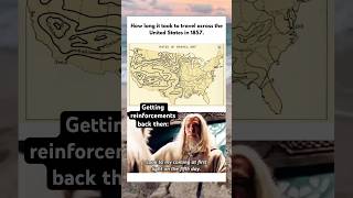 Map Of Travel Time In Us, 1857