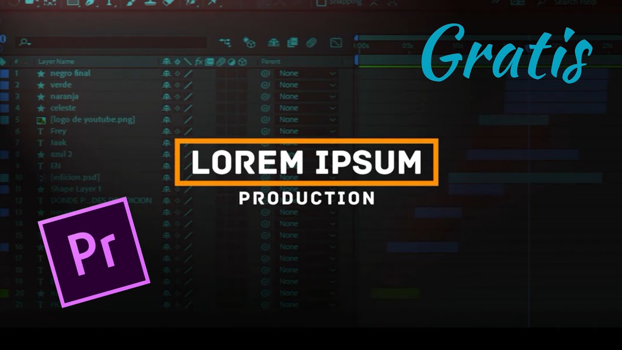 07 Gráficos animados (Motion Graphics) gratis para Premiere Pro cc 2018