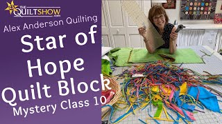 Alex Anderson LIVE: The Star of Hope Quilt Block - Kaffe Mystery Class 10
