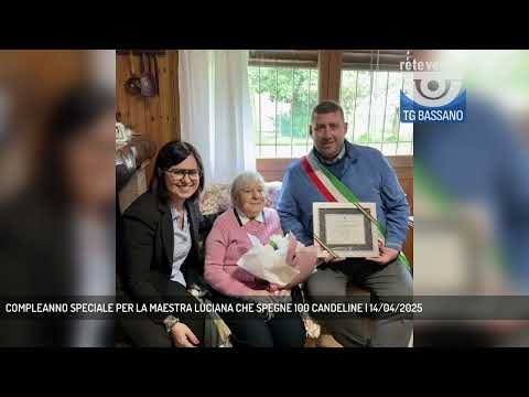 COMPLEANNO SPECIALE PER LA MAESTRA LUCIANA CHE SPEGNE 100 CANDELINE | 14/04/2025