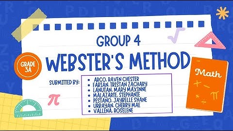 GROUP 4  WEBSTER