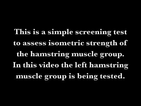 Self Isometric Hamstring Test | Chris Johnson PT