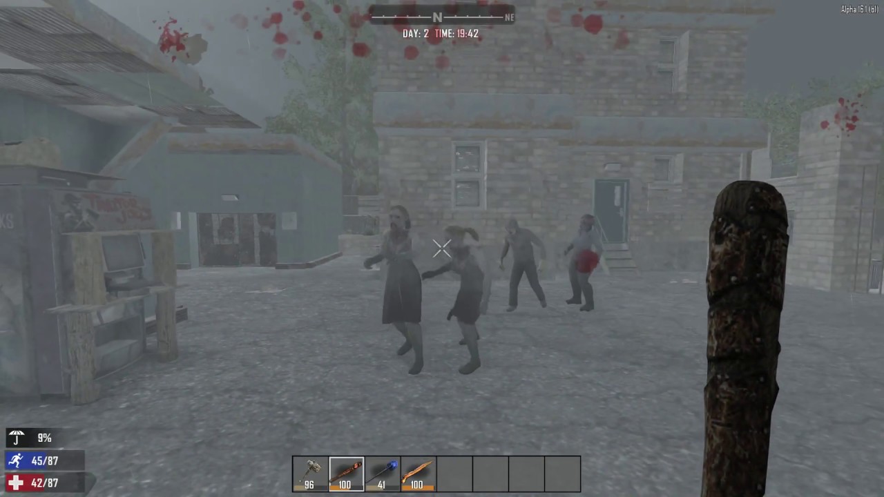 How to Melee zombies safely without taking damage - 7 Days to Die - YouTube