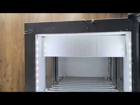 CRF 300 3D Морозильный шкаф, с панорамным остеклением, LED подсветка, t - 18/-25, CRYSTAL S.A., (Греция), видео 1