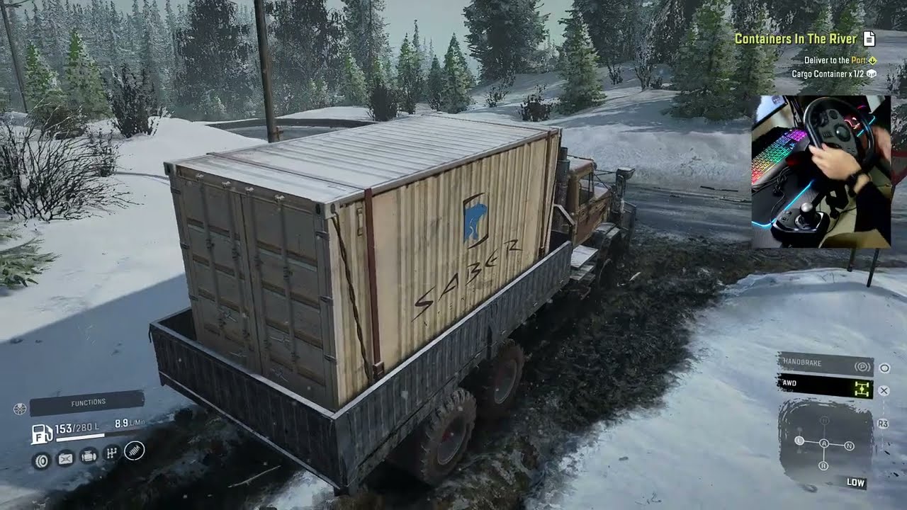 PXN-V9 + Shifter | SNOWRUNNER GAMEPLAY (Steam Version)