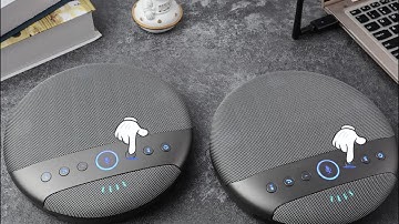 How to set up a wireless cascading omnidirectional speakerphone/microphone?