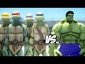 The Incredible Hulk vs Teenage Mutant Ninja Turtles