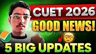 CUET 2026 TOP 5 BIG GOOD NEWS🔥🥳| Bumper Universities, Category Change, Admission Notice Out 😱