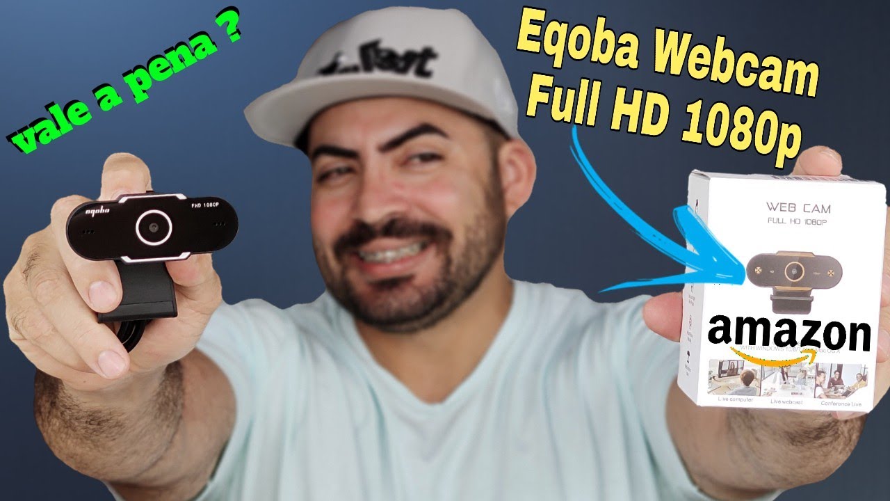 Eqoba Webcam Full HD 1080p (ÓTIMO CUSTO - BENEFÍCIO)