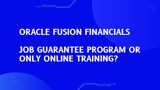 Oracle Fusion Financials Training | Implementation Project | 5th Session Oracle Fusion Cloud Financials Training User Creation Implementation Project 5th Session