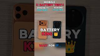 📱⚡ iPhone 17 Pro Max vs Xiaomi 17 Ultra — BATTERY KING TEST! 👑🔋