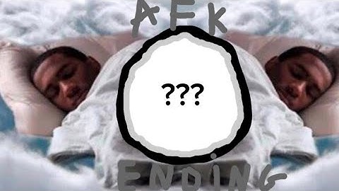 How to get "Afk" Ending in easiest game on roblox