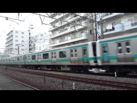 【フルHD】JR常磐線E231系(快速) 南柏駅通過