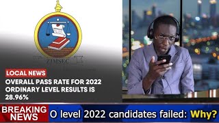 ZIMSEC O LEVEL RESULTS PASS RATE