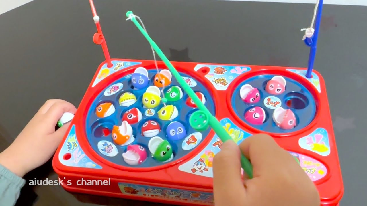 ぐるーんぐるーんさかなつり まーちゃんのおもちゃ - YouTube