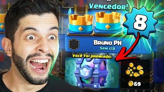 DESCOBRI O MELHOR DECK E GANHEI UM PRESENTE NA CONTA INICIANTE! CLASH ROYALE