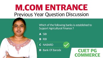Cuet mcom previous year question paper discussion 2023