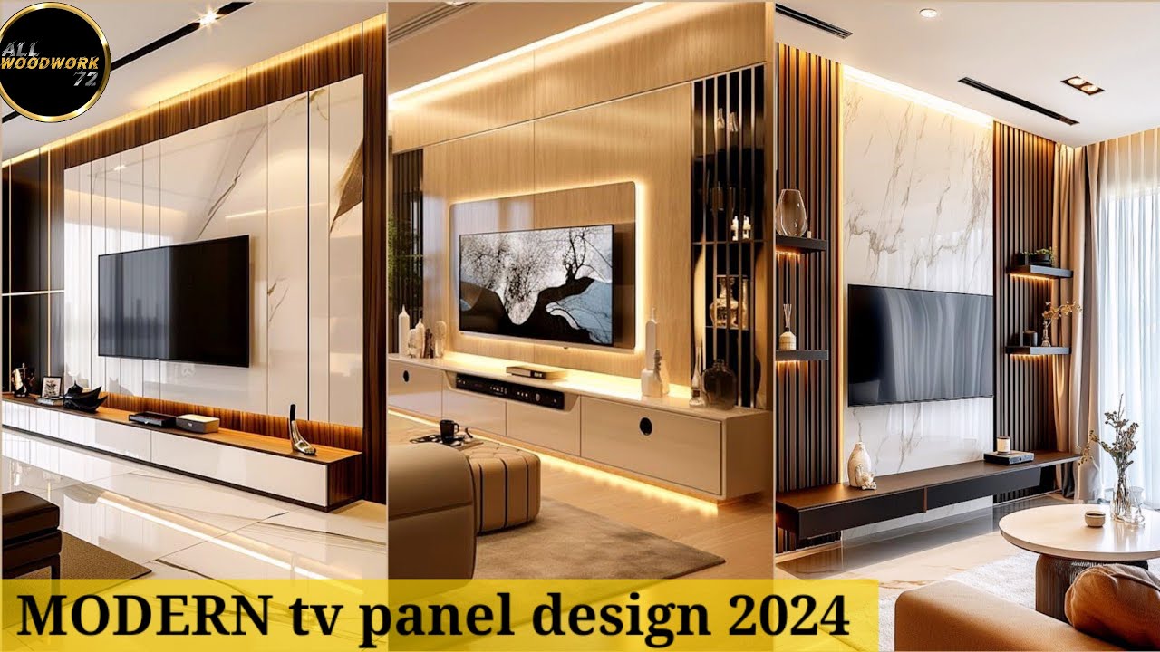 MODERN tv panel design 2024 |Latest tv unit designs| tv cabinet design| tv wall designs|tv wall unit