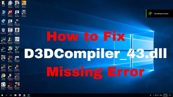 How to fix the Epic Games Launcher crashing due to the D3DCOMPILER_43.dll  file - Epic Games Store Support