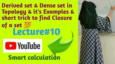 Derived set in Topology| Dense set in Topology| Closure of set in Topology short trick| derived set