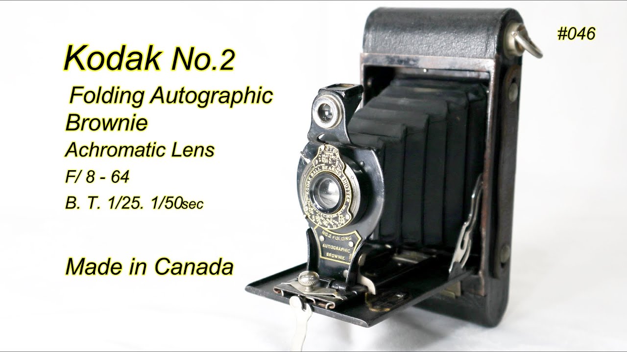 Kodak NO 2 Folding Autographic. 1920 - YouTube