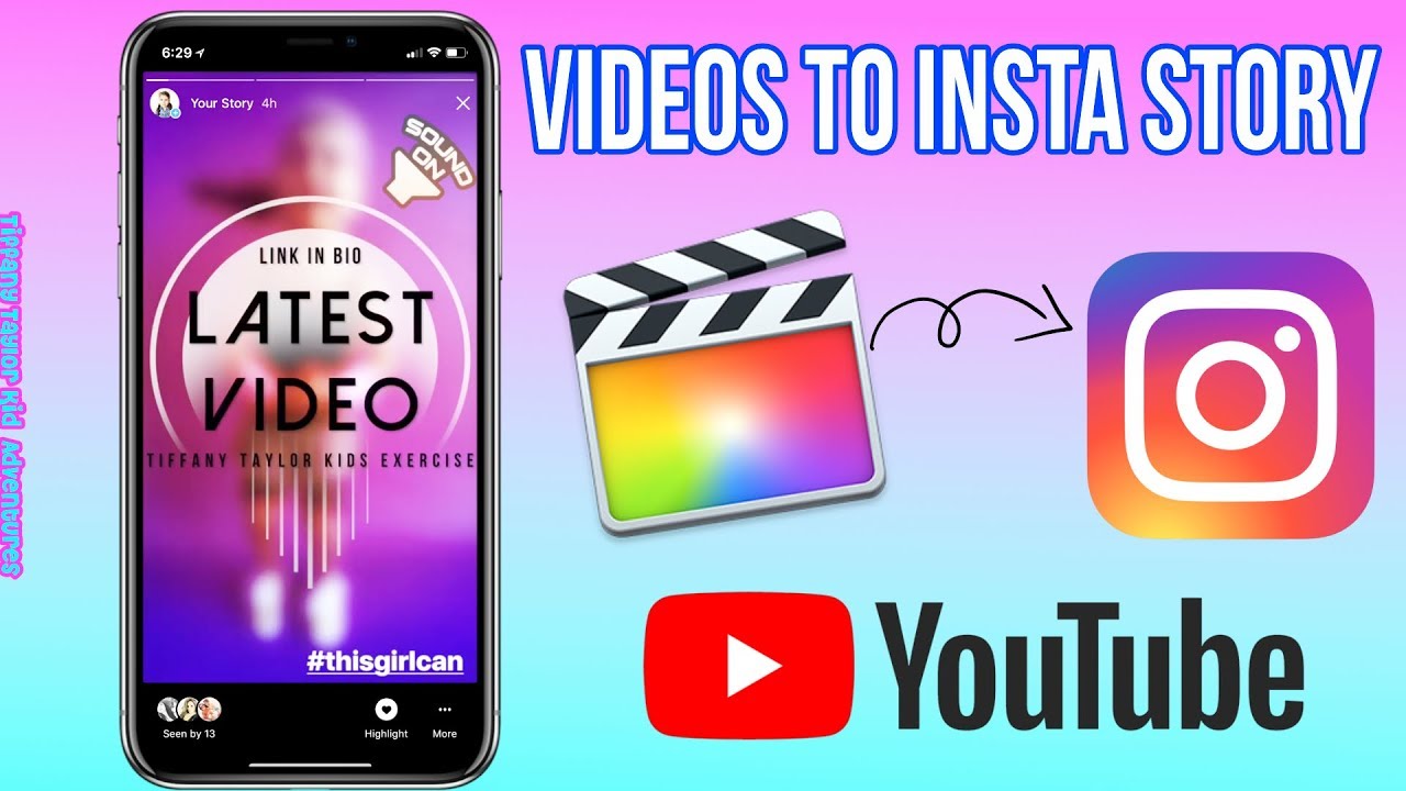 How to upload videos to Instagram Story EASY custom high quality videos Step by Step Tutorial FCPX